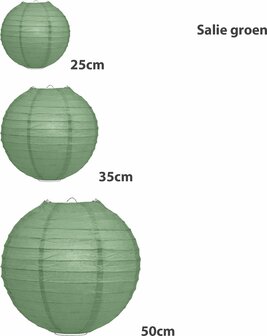 Lampionpakket IVOOR SALIE en LATTE - papieren lampionnen - incl. metalen veerhaakjes 