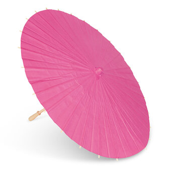 Handparasol roze gemaakt van papier en bamboe