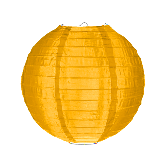 lampion-nylon-okergeel-35cm