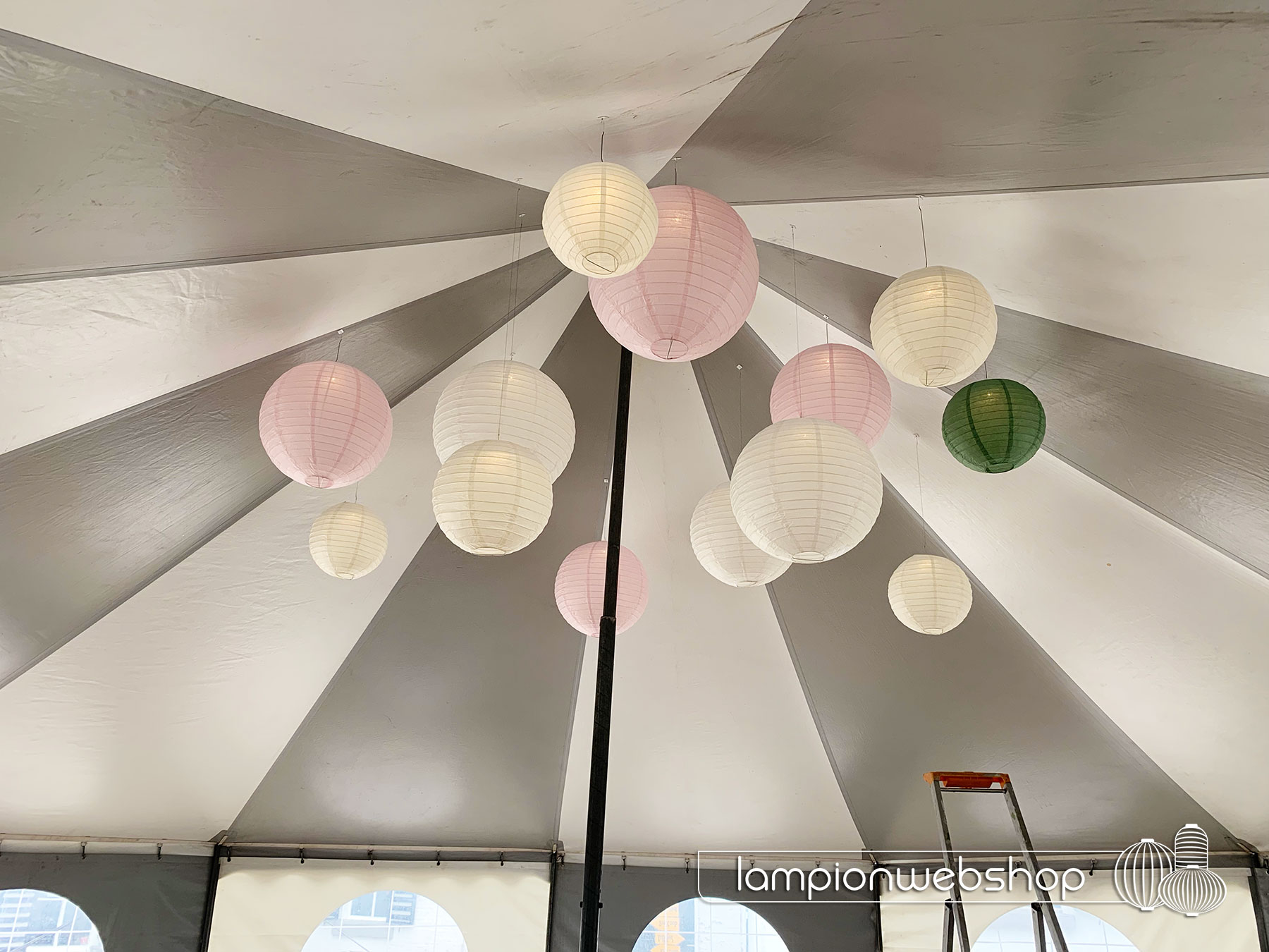 Hochzeitszeltdekoration - Lampionwebshop
