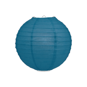 Lampion petrol blauw 25cm